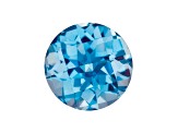 Swiss Blue Topaz 7mm Round Checkerboard Cut 1.65ct