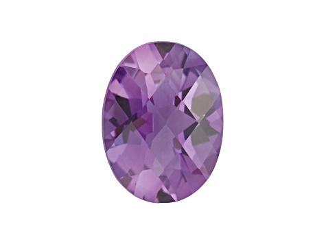 Amethyst 8x6mm Oval Checkerboard Cut 1.2ct