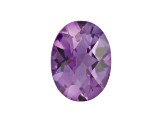 Amethyst 8x6mm Oval Checkerboard Cut 1.2ct