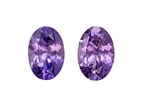 Purple Sapphire Unheated 6x4mm Oval Matched Pair 1.11ctw