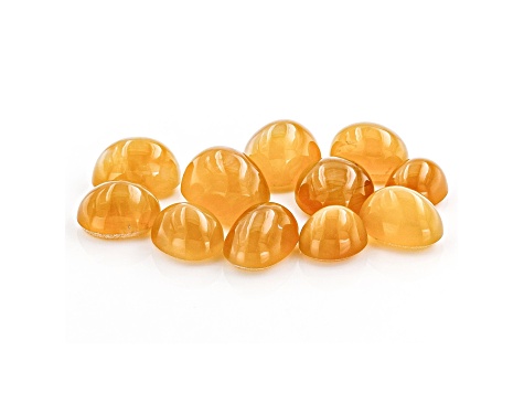 Fire Opal Cat's Eye Oval Set of 11 7.22ctw