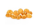 Fire Opal Cat's Eye Oval Set of 11 7.22ctw