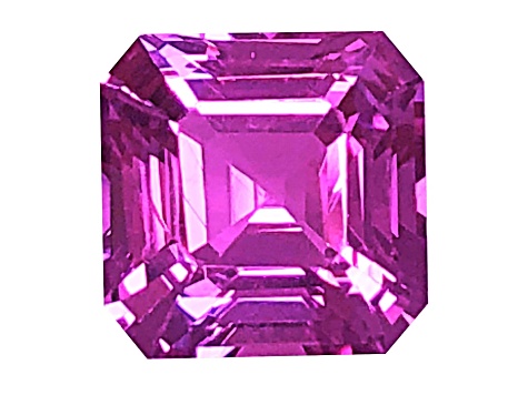 Pink Sapphire Loose Gemstone Unheated 7.25mm Square 2.40ct