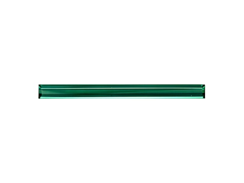 Bluish Green Tourmaline 38x3.4mm Emerald Cut 3.97ct