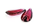 Rubellite Tourmaline 12.5x9.1mm Pear Shape Matched Pair 10.15ctw