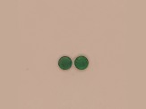 Zambian Emerald 4.6mm Round Matched Pair 0.89ctw