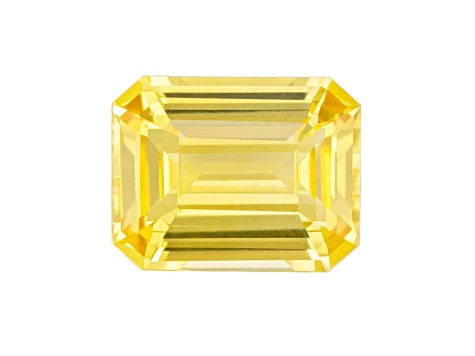 Yellow Sapphire 7.5x5.5mm Emerald Cut 1.52ct