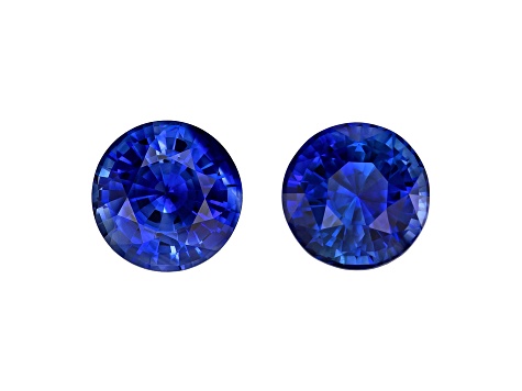 Sapphire 6mm Round Matched Pair 2.22ctw