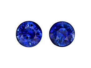 Sapphire 6mm Round Matched Pair 2.22ctw
