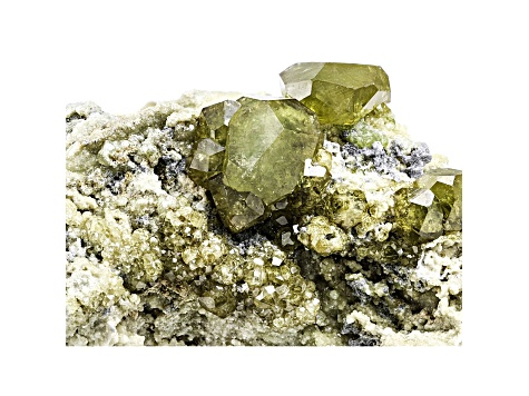 Demantoid in Matrix Mineral Specimen 45.27g approximately 5.64x3.42x2.73cm