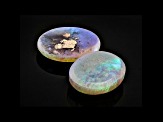 Australian Crystal Opal 9x7mm Oval Cabochon Matched Pair 2.37ctw