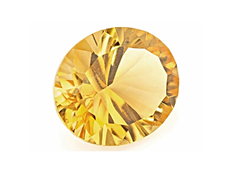 Citrine 12x10mm Oval Concave Cut 3.91ct