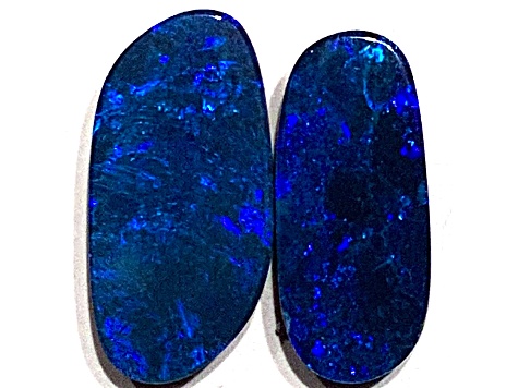 Opal on Ironstone Free-Form Doublet Set of 2 4.40ctw