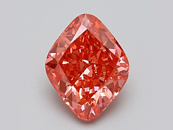 1.94ct Vivid Pink Cushion Lab-Grown Diamond VS2 Clarity IGI Certified