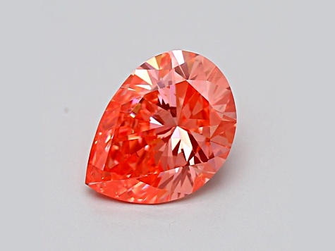 1.70ct Vivid Pink Pear Shape Lab-Grown Diamond SI1 Clarity IGI Certified