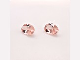 Morganite 14x10mm Oval Matched Pair 9.83ctw