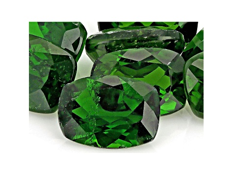 Chrome Diopside 7x5mm Cushion Set of 9 8.65ctw