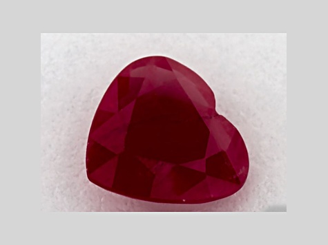 Ruby 6.03x5.72mm Heart Shape 0.72ct
