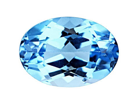 Swiss Blue Topaz Calibrated Oval Set of 5 7.00ctw