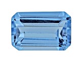 Swiss Blue Topaz Calibrated Emerald Cut Set of 5 6.00ctw