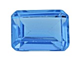 Swiss Blue Topaz Calibrated Emerald Cut Set of 5 6.00ctw