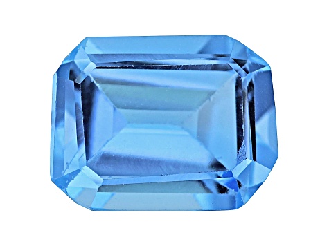 Swiss Blue Topaz Calibrated Emerald Cut Set of 5 6.00ctw