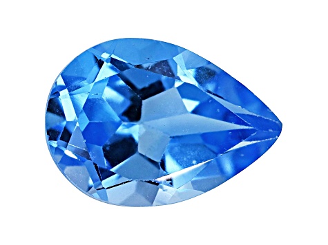 Swiss Blue Topaz Calibrated Pear Shape Set of 5 5.00ctw