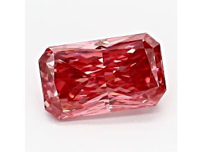 1.14ct Vivid Pink Radiant Cut Lab-Grown Diamond VVS2 Clarity IGI Certified