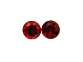 Ruby 4.8mm Round Matched Pair 1.19ctw