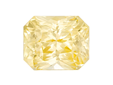 Yellow Sapphire Loose Gemstone Unheated 6.99x5.7mm Radiant Cut 1.65ct