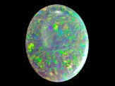 Australian Black Opal 14.1x11.4mm Oval Cabochon 5.37ct