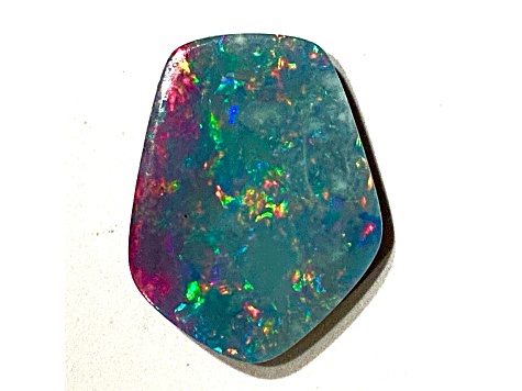 Opal on Ironstone 16.8x13.1mm Free-Form Doublet 7.73ct