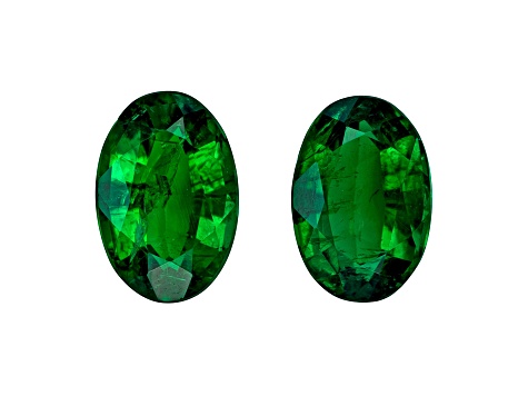 Brazilian Emerald 6x4mm Oval Matched Pair 0.89ctw