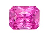 Pink Sapphire Loose Gemstone 6.6x5.1mm Radiant Cut 1.39ct
