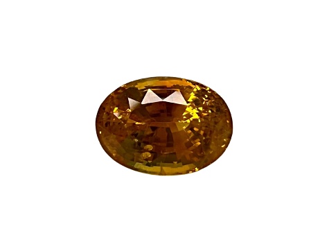 Orange Sapphire 12.3x8.8mm Oval 7.41ct