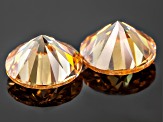 Fabulite Strontium Titanate 6mm Round Matched Pair 2.50ctw