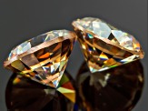 Fabulite Strontium Titanate 6mm Round Matched Pair 2.50ctw