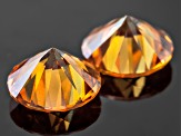 Strontium Titanate 8mm Round Matched Pair 6.00ctw