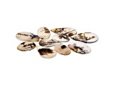 Dendritic Agate Mixed Shape Tablet Set of 10 123.22ctw