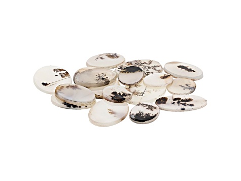 Dendritic Agate Mixed Shape Tablet Set of 16 138.18ctw