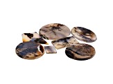 Dendritic Agate Mixed Shape Tablet Set of 7 103.61ctw