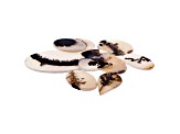 Dendritic Agate Oval and Pear Shape Tablet Set of 10 121.79ctw