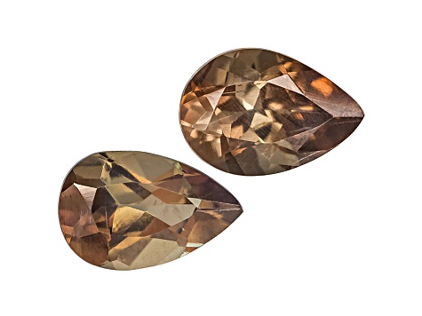 Andalusite 6x4mm Pear Shape Set .70ctw