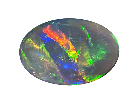 Black Opal 13x9mm Oval Cabochon 3.16ct