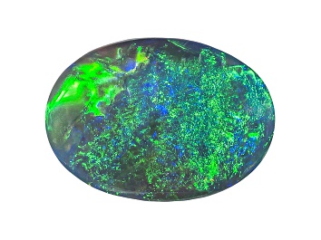 Picture of Black Opal 10x7.5mm Oval Cabochon 1.82ct