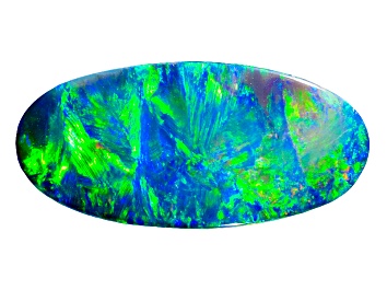 Picture of Black Opal 19.77x9.35mm Oval Cabochon 3.79ct