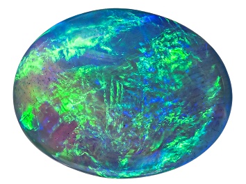 Picture of Black Opal 11.88x9.21mm Oval Cabochon 3.35ct