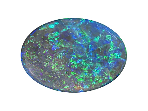 Black Opal 14x10mm Oval Cabochon 3.12ct