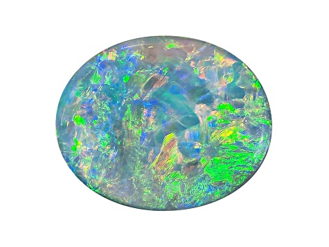 Black Opal 9.5x8.5mm Oval Cabochon 1.33ct