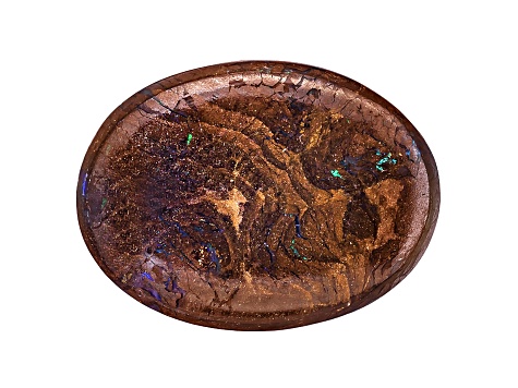 Boulder Opal in Matrix 20x15mm Oval Cabochon